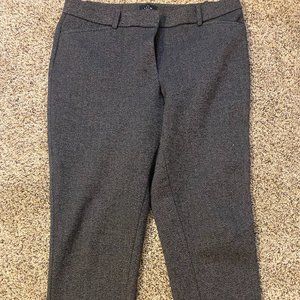 WHBM Grey Slim Crop Pant